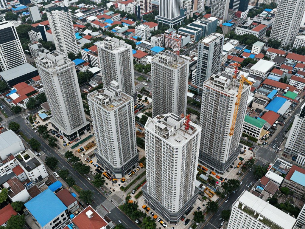 area konstruksi padat bangunan di jawa timur