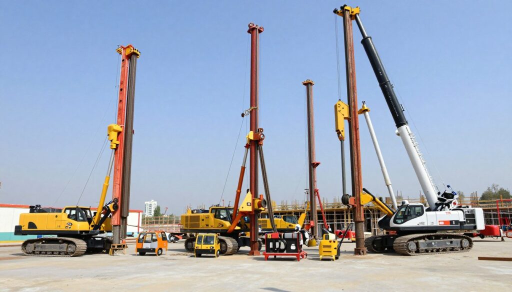 berbagai jenis mesin bore pile untuk proyek konstruksi