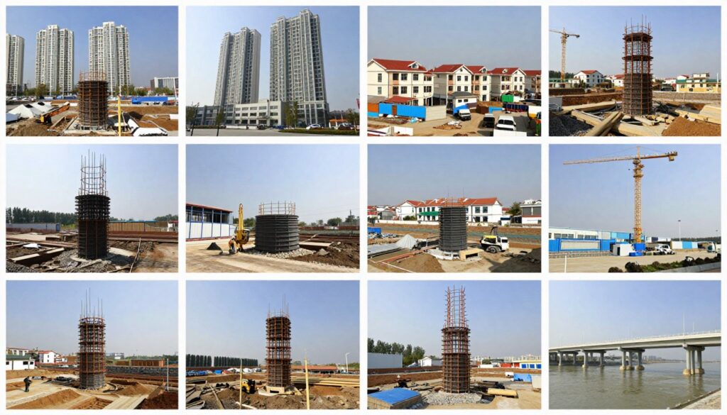 berbagai jenis proyek konstruksi menggunakan bore pile