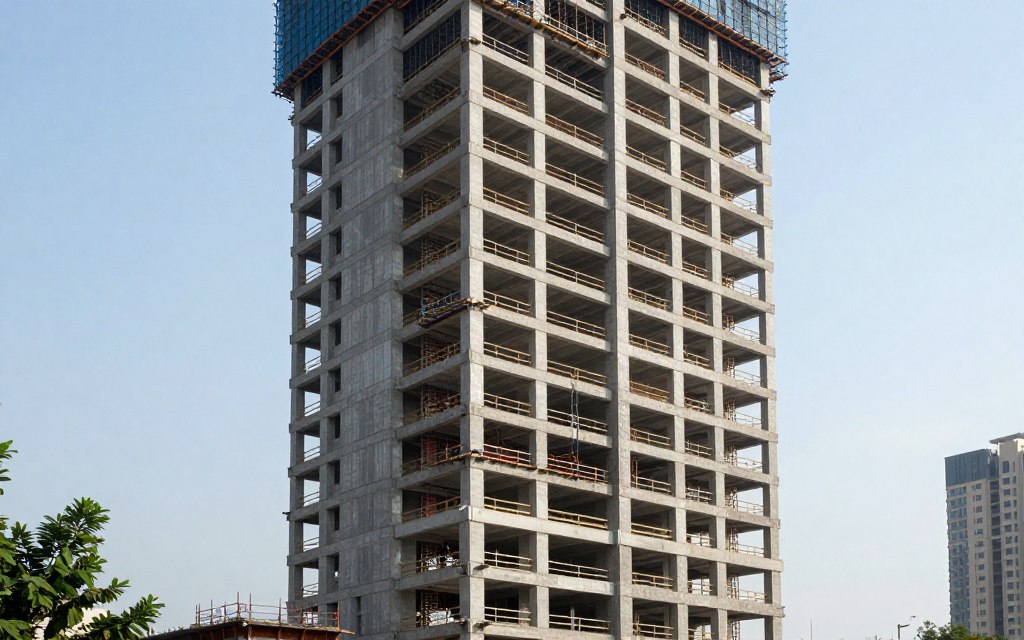 gedung bertingkat dengan pondasi bore pile