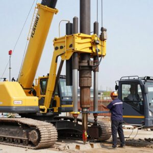 mesin mini crane untuk bore pile