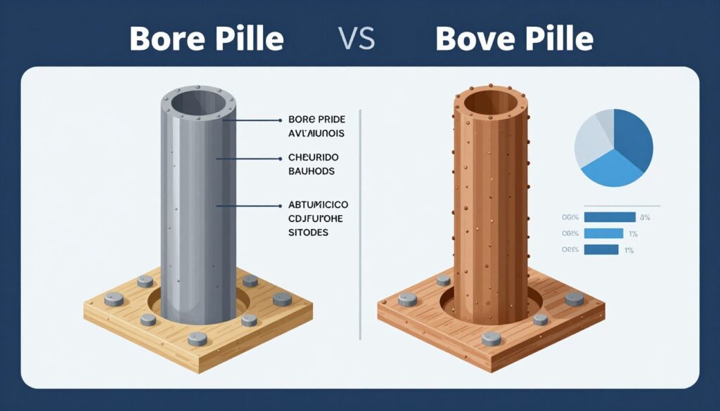perbandingan keunggulan bore pile dengan metode pondasi lainnya