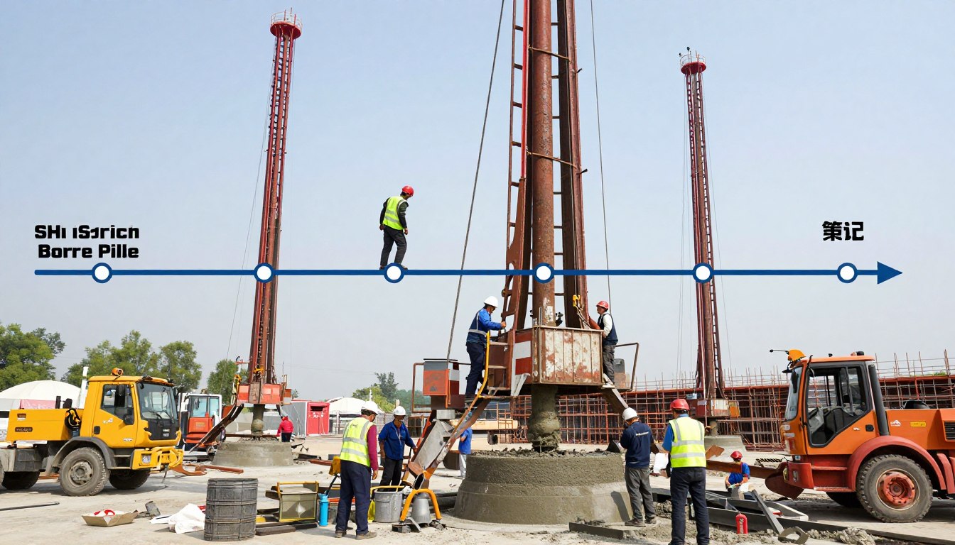 proses lengkap pengerjaan bore pile dari awal hingga akhir