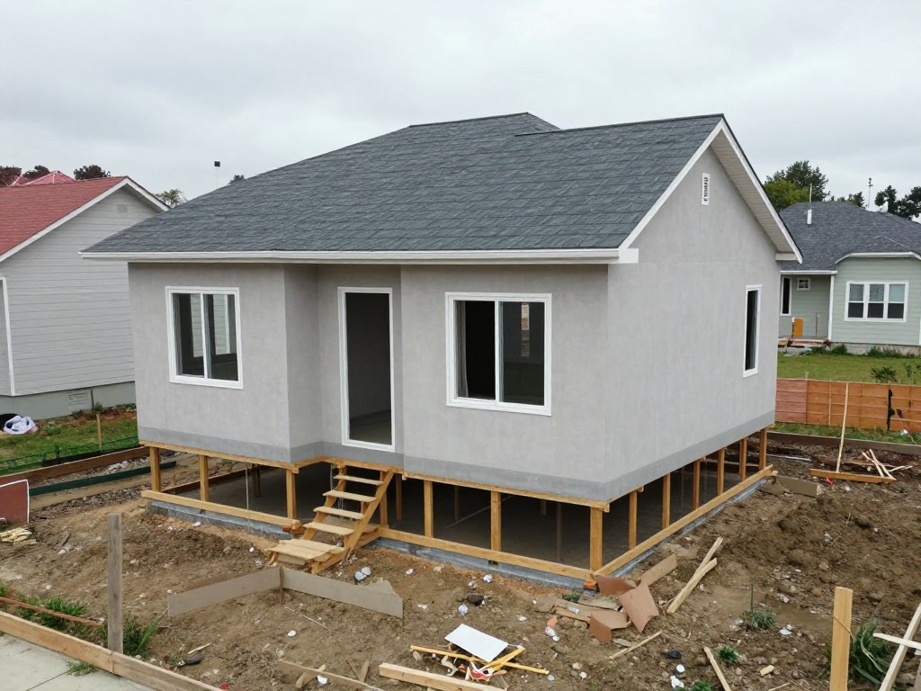 proyek rumah tinggal dengan bore pile strauss